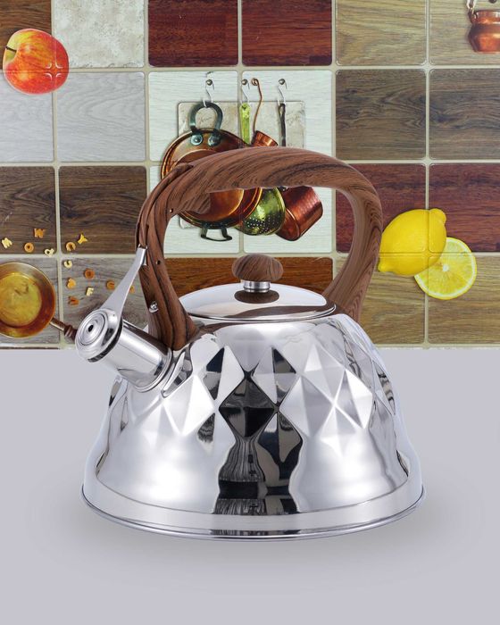 Czajnik Elitehoff E5034 3L srebrny z gwizdkiem stal nierdzewna