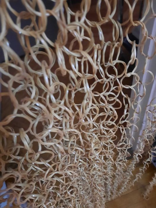 Шторы-колечки бамбук на дверной проем