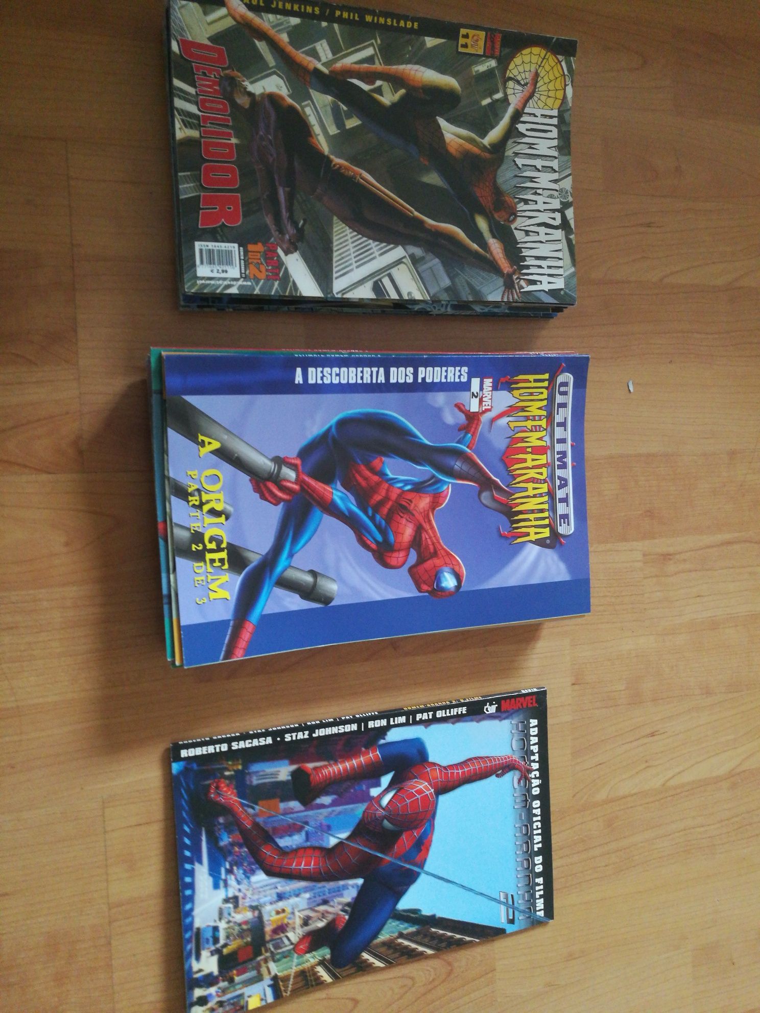 Livros BD homem aranha