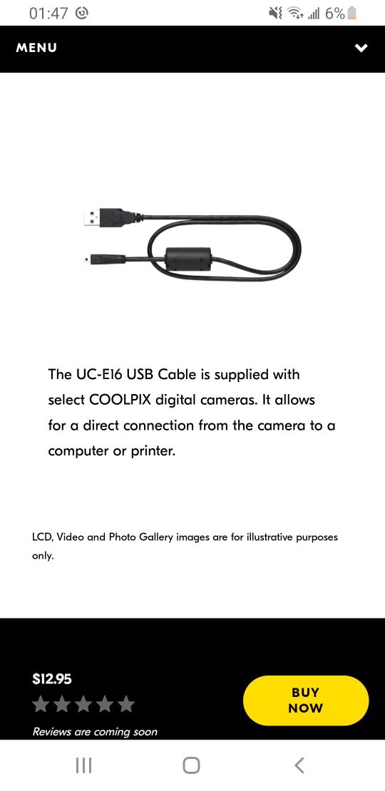 Nikon usb шнур оригінальний