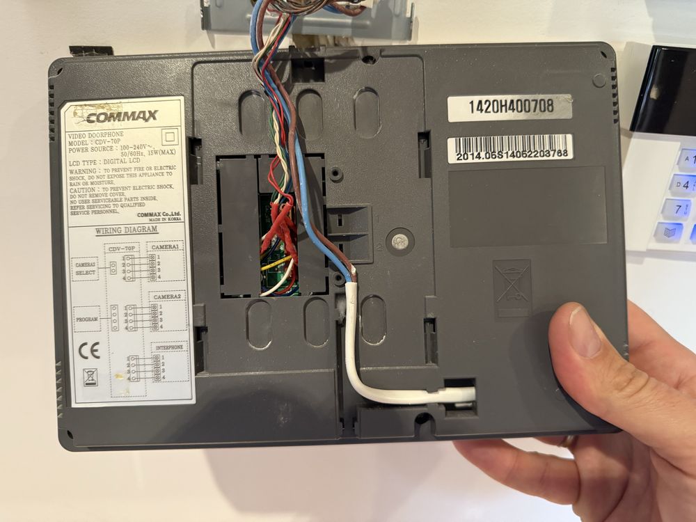 Wideodomofon kolorowy COMMAX CDV-70P stan BDB - jak NOWY