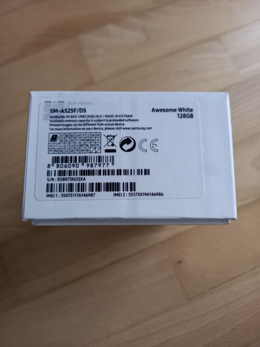 Pudełko samsung galaxy A52