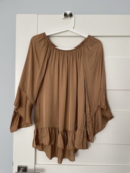 Koszula Lejąca Mihos Jedwabna Jedwab Nowa Włoska Satynowa Elegancka