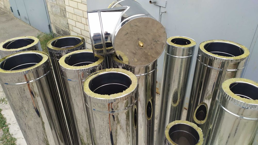 Дымоход одностенный, труби на котел, труба для дымохода, нержавейка