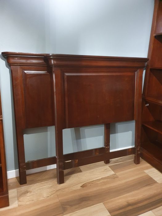 Wezgłowie drewniane, łóżko rama