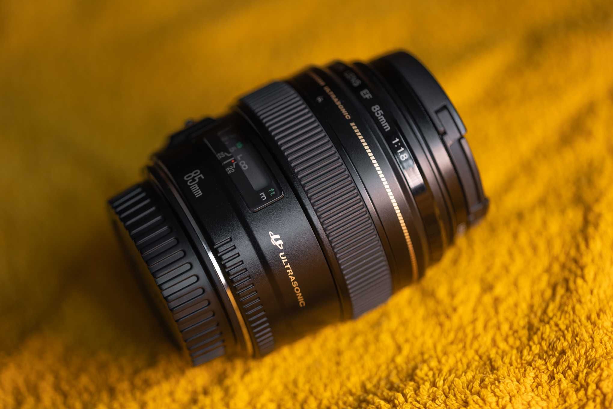 Obiektyw Canon EF 85 mm f/ 1.8 USM - pełny zestaw + faktura, jak NOWY!