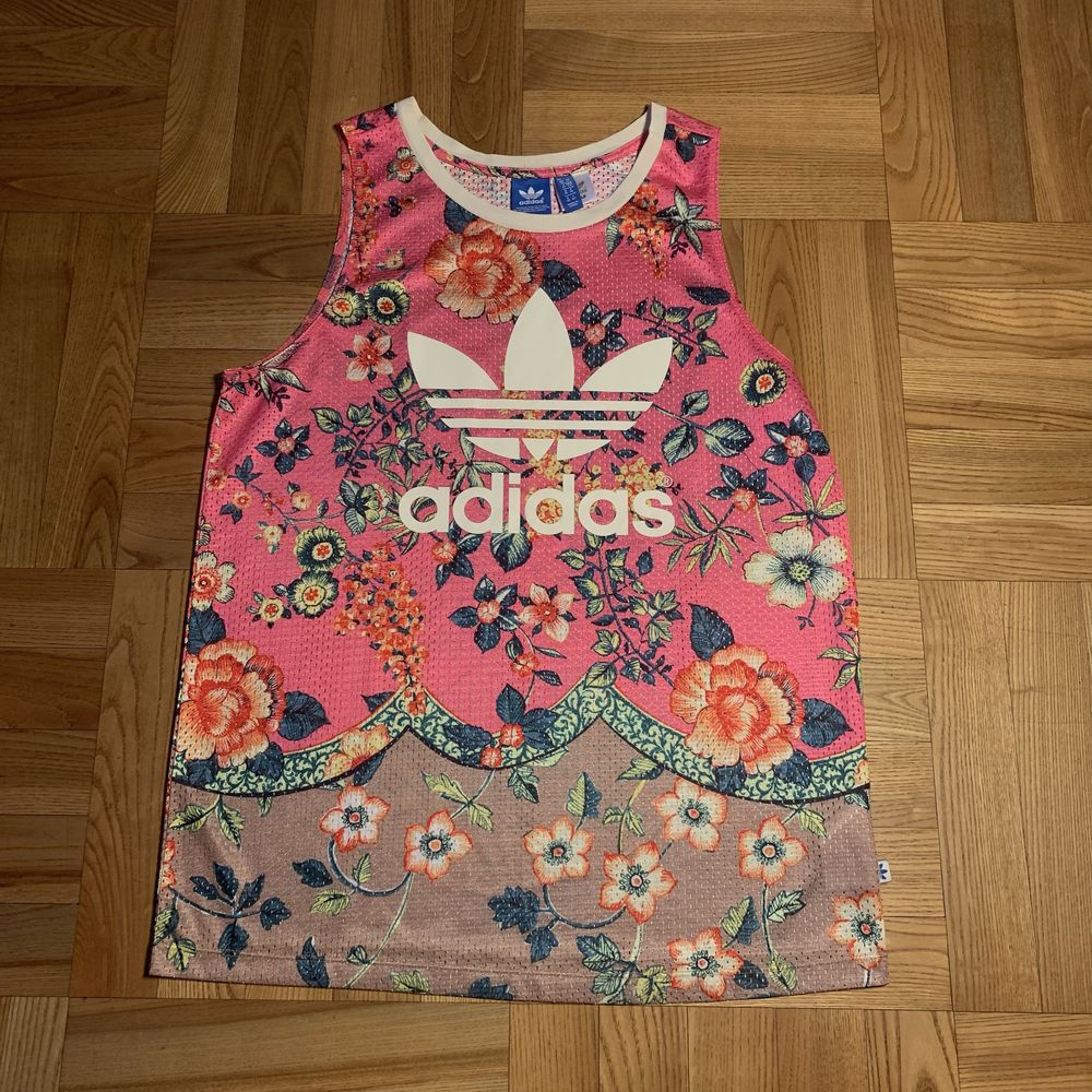Nietypowy, rzadki unisex tank top Adidas – męski S / damski L