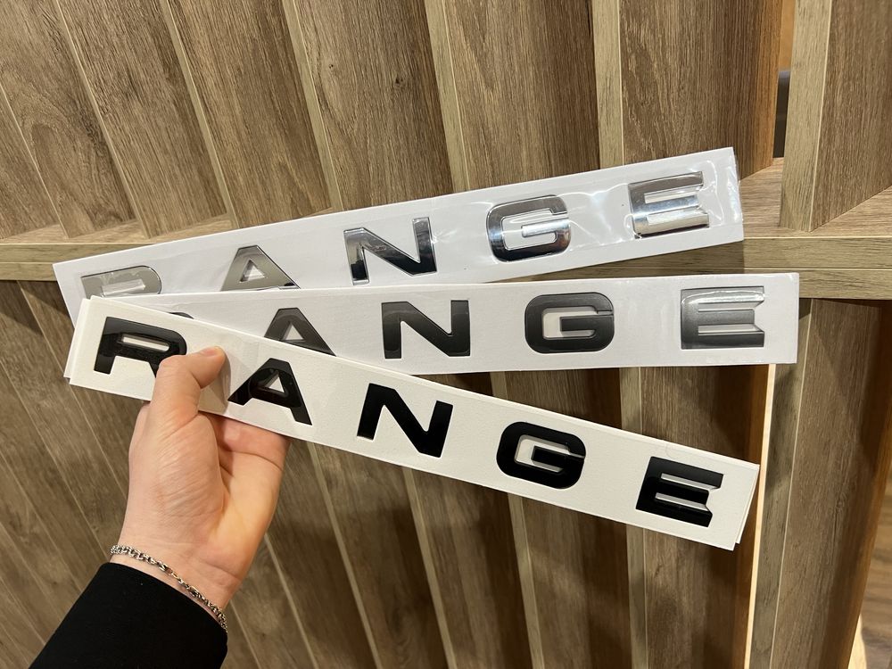 Шильдик надпис RANGE ROVER Емблема LAND ROVER на капот багажник значок