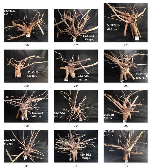 Декор коряги для аквариума