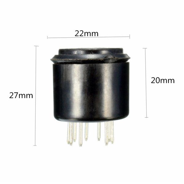 Acrescenta altura para válvulas 12AX7, ECC83 - Baquelite - 9 Pin.