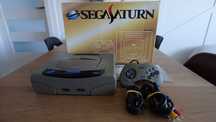 Sega Saturn VA0, bios region free, modchip, recap, box, pudełko