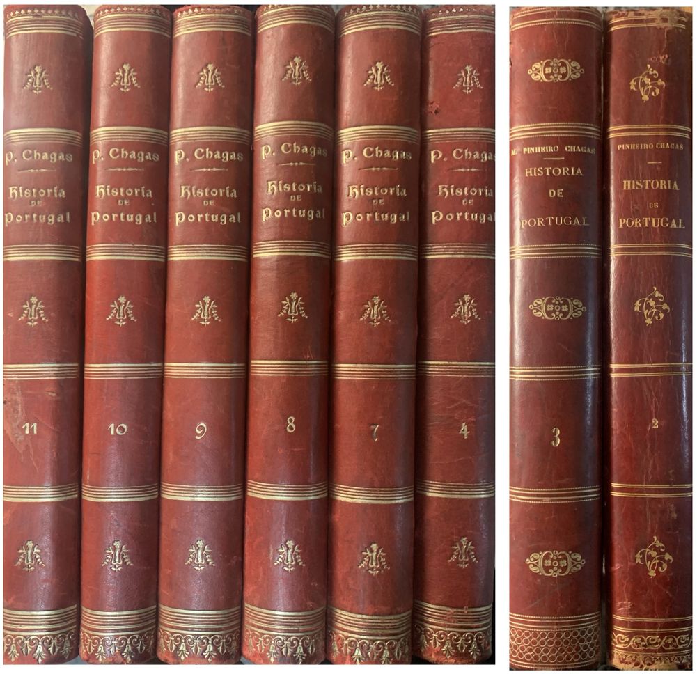 Livros Historia de Portugal De Manuel Pinheiro Chagas 8 VOLUMES