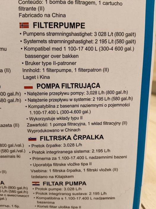 Pompa basenowa z filtrem Bestway 58386
