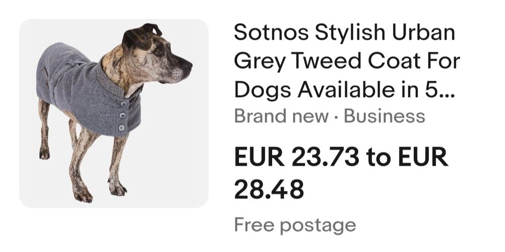 Нове твідове пальто для вашого песика, одяг для тварин р.S