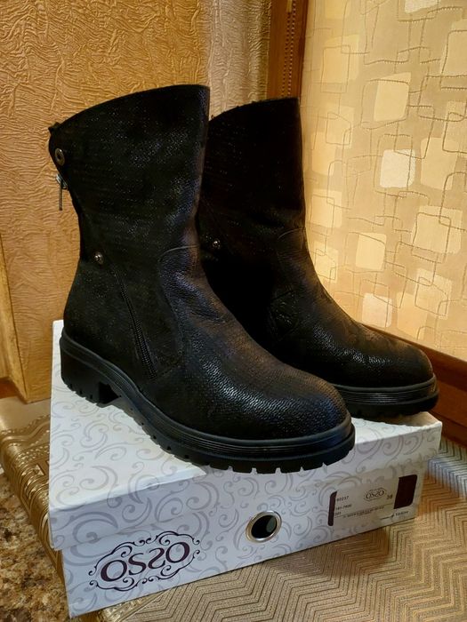 Розпродаж!Зимові натуральні ботинки.38р