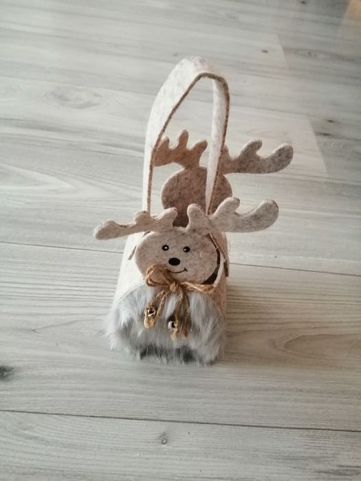 Koszyk Renifer Świąteczny Filcowy