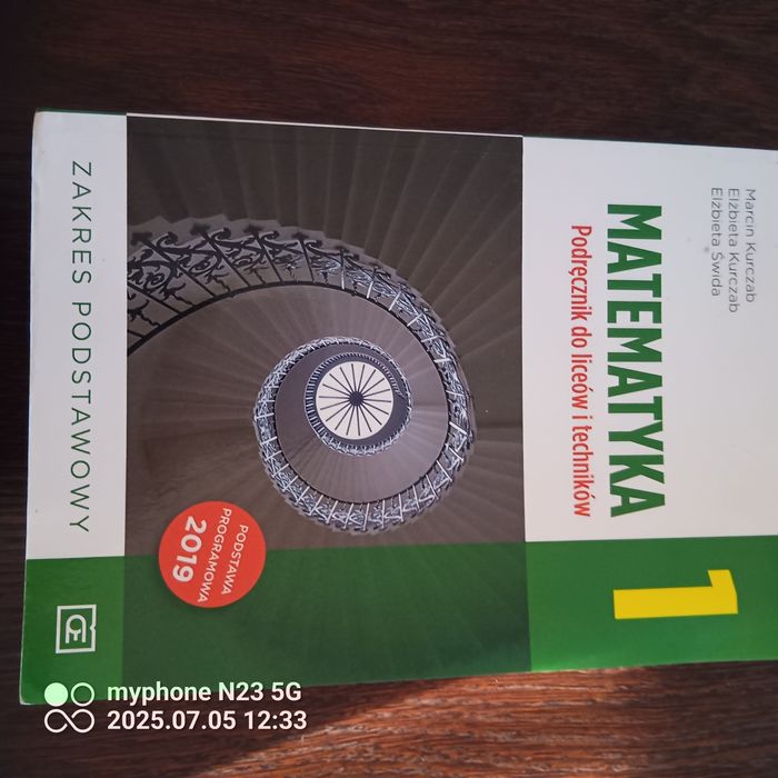Matematyka 1 podręcznik Pazdro