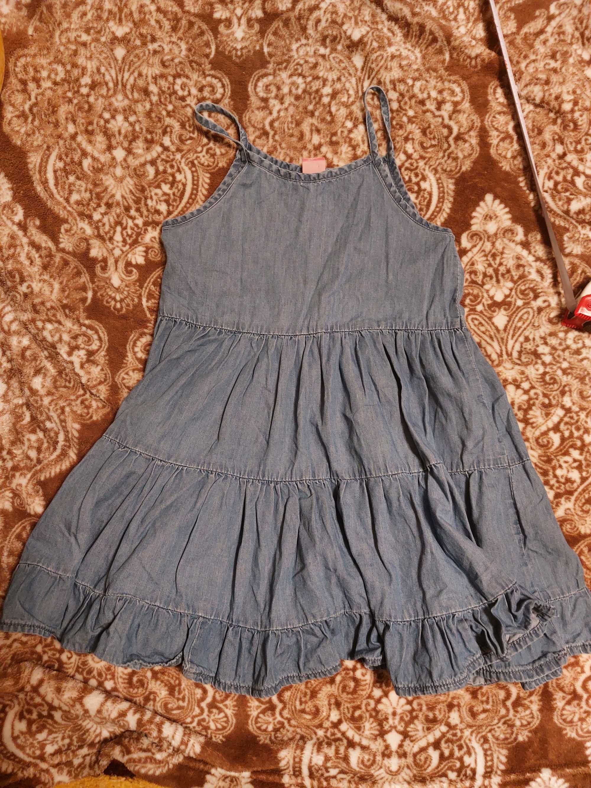 Сукня джинсова літня сарафанчик для дівчинки (платье джынсовое)