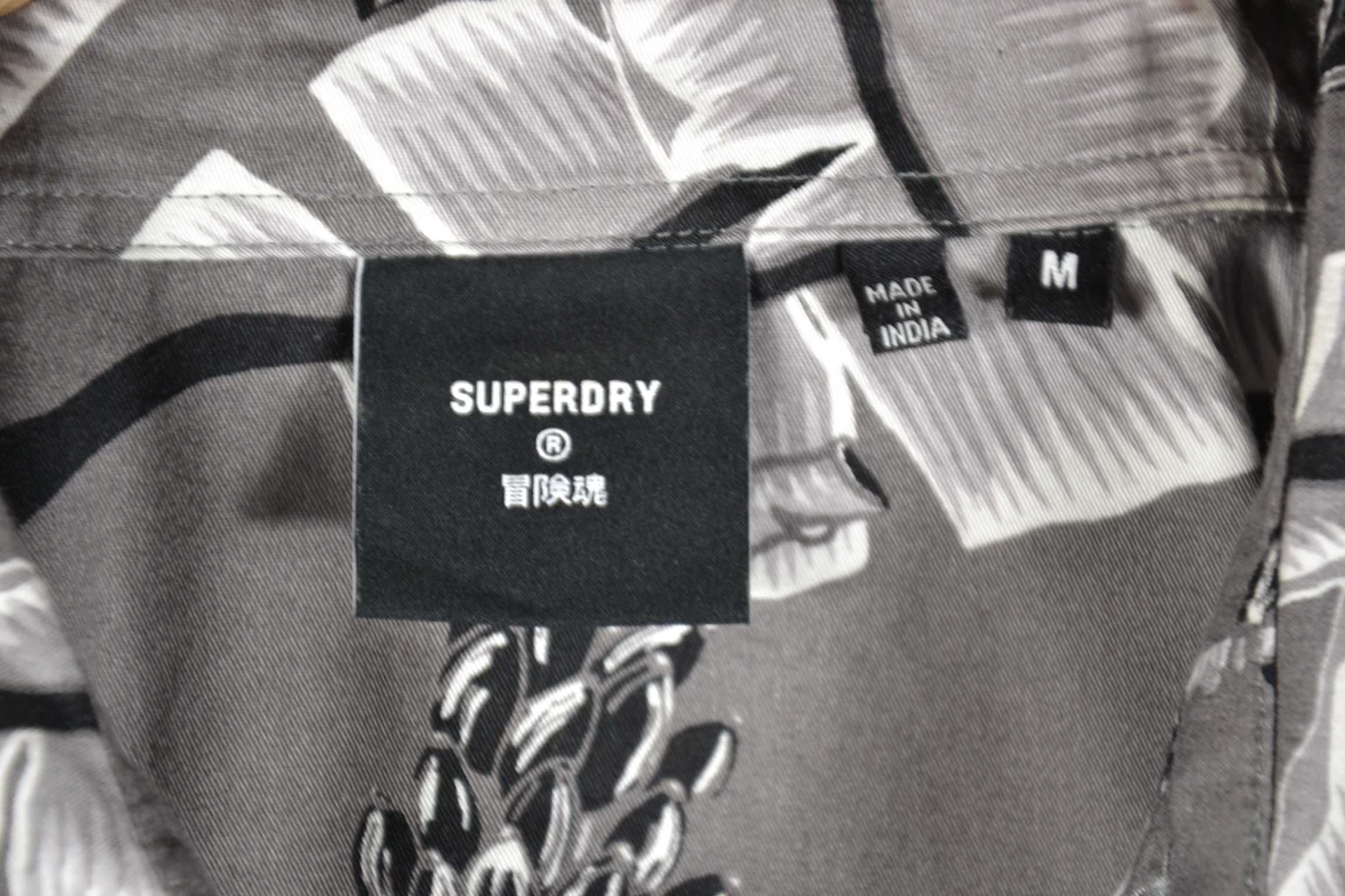 SuperDry Bohemian Print Koszula Męska M Oryginalna Jak Nowa Modal