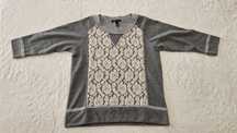 Blusa cinzenta Mango tamanho S
