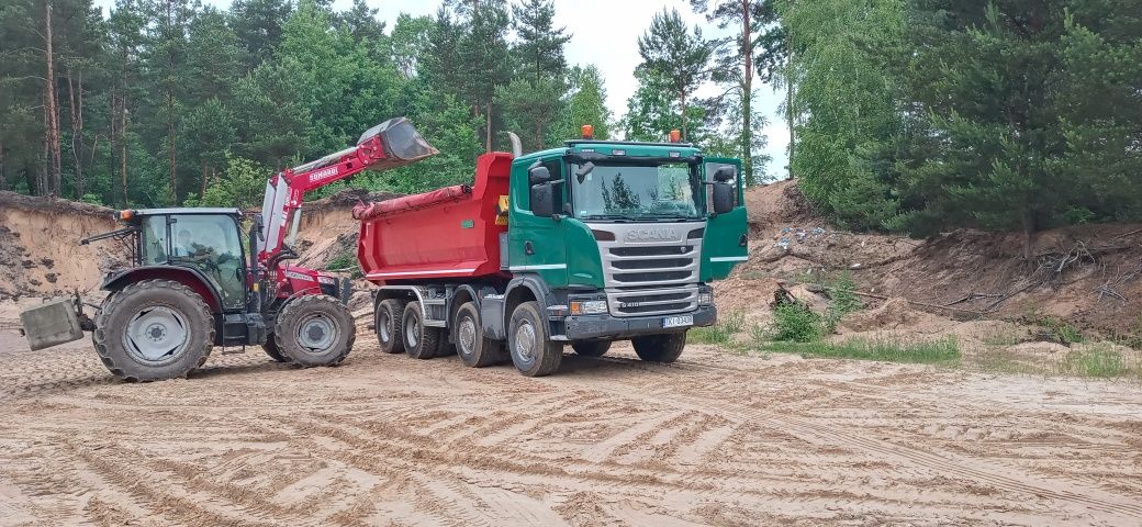 Ziemia, piasek, kruszywa, transport