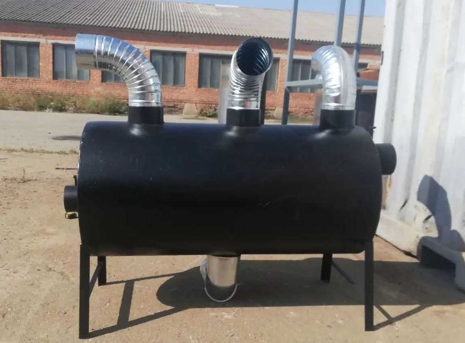 • 650м3! 5мм! Теплогенератор с обдувом Печь Буржуйка Булерьян Булер'ян