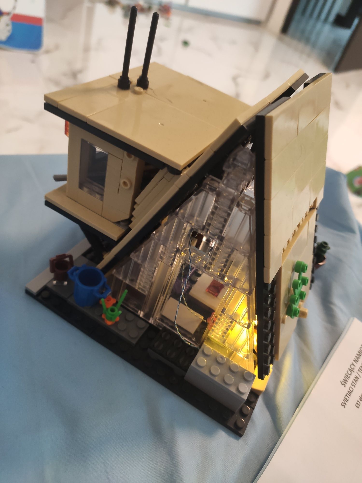Klocki elfun lego świecacy namiot