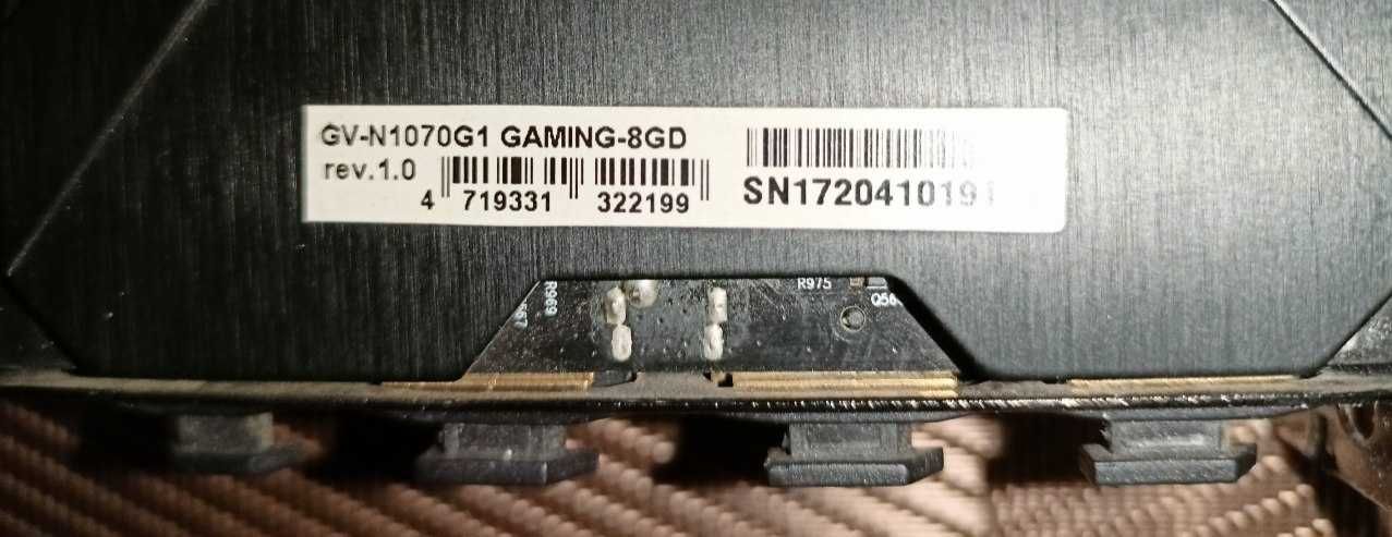 Відеокарта Gigabyte GTX 1070 G1 Gaming 8GB GDDR5