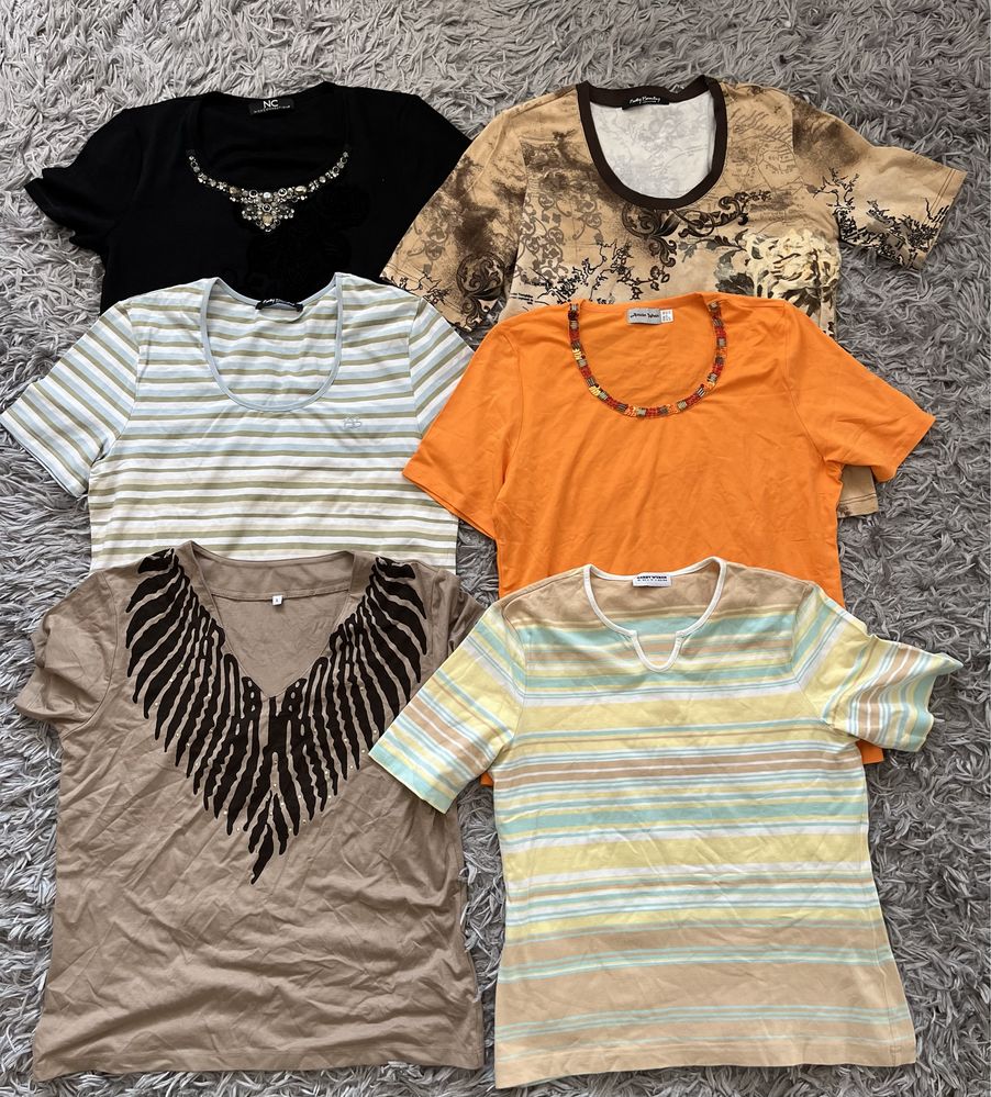zestaw koszulek t-shirtów M paka ubrań na lato vintage y2k opium
