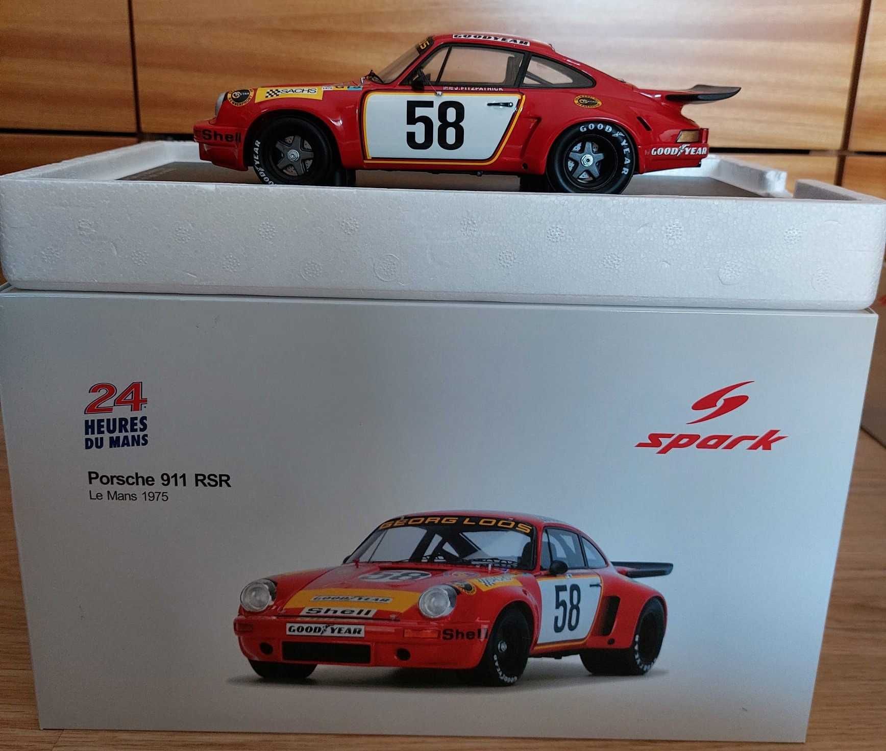 Porsche 911 RSR 3.0 #58 5th 24hLe Mans 1975 SPARK 1:18