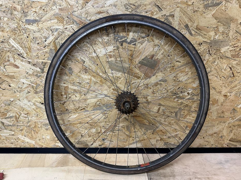 Retro tylne koło rowerowe Shimano Dura Ace Mavic MA40 Wolber Invulnera
