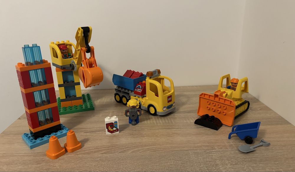 Lego Duplo 10813 Wielka Budowa Dźwig Ciężarówka .