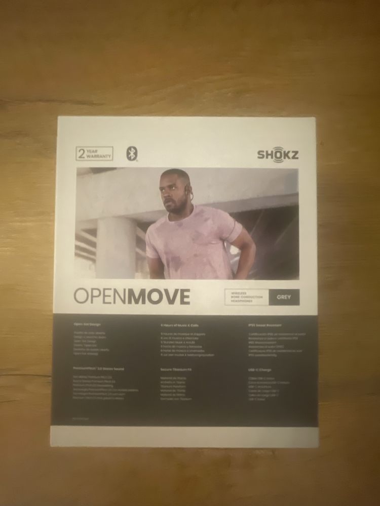 Słuchawki AFTERSHOKZ OpenMove Szare