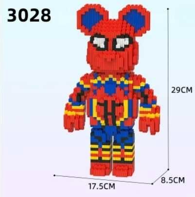 Magic Blocks ведмедик 3Д Конструктор 945-7 Bearbrick Медведь 3D мишка