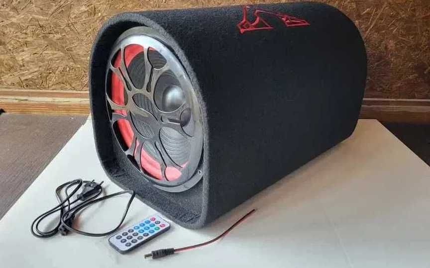 Активный сабвуфер- колонка в автомобиль самбуфер бочка + бluetooth