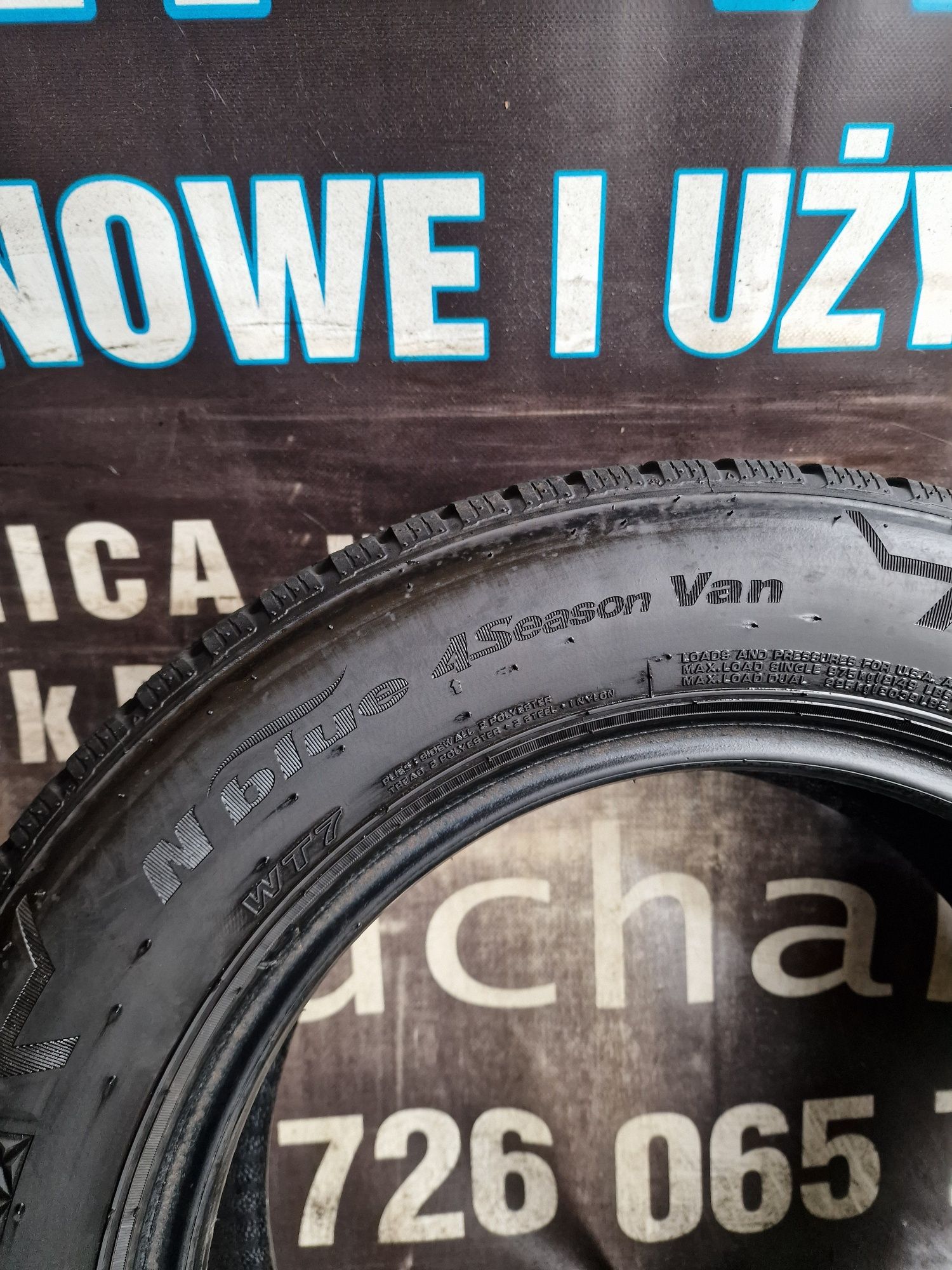 Opony Całoroczne 205/65/16C Nexen wzmacniane Para 7.6mm 2023
