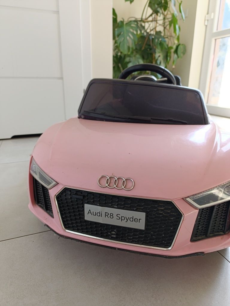 Auto samochód na akumulator akumulatorowe dla dziewczynki różowe audi