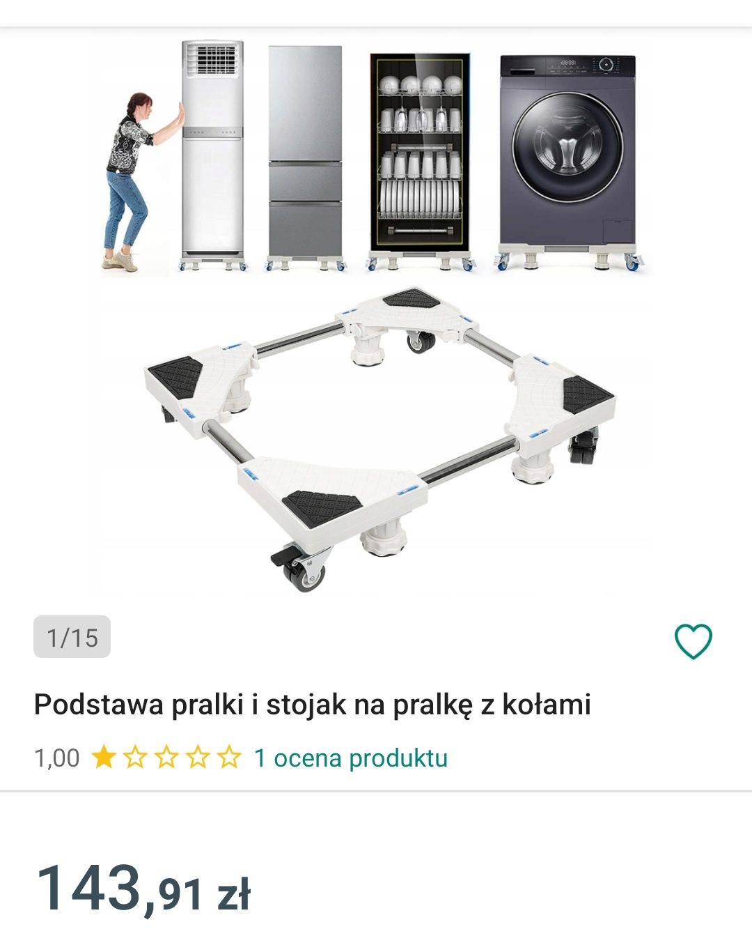 Spzedam przenośna szafkę pod pralkę