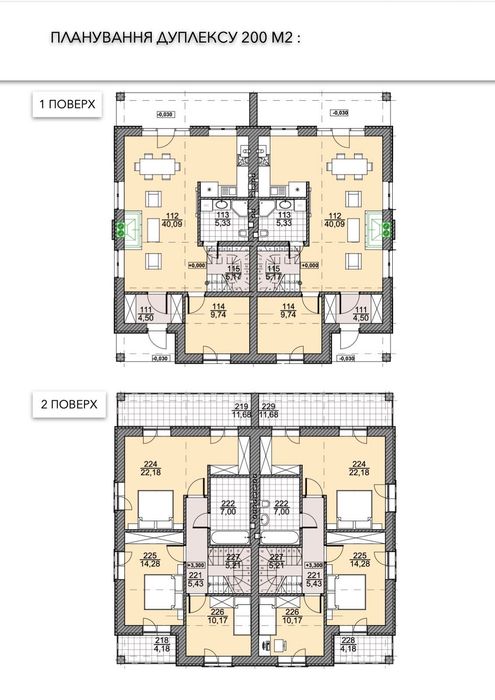 ДУПЛЕКС 200 метрів, з чистовим оздобленням!