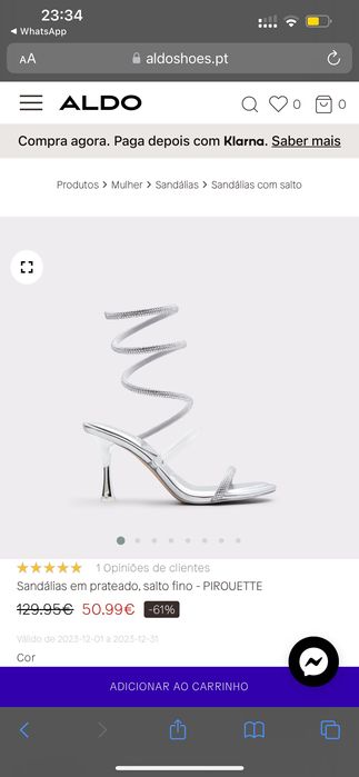 Sandálias altas Aldo