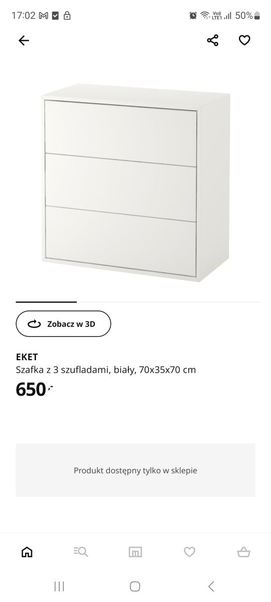 Sprzedam komody Ikea Eket