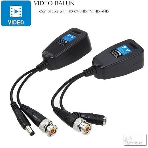 Vimvip Balun Wideo Rj45 Na Bnc Nadajnik Do Kamer Monitorujących