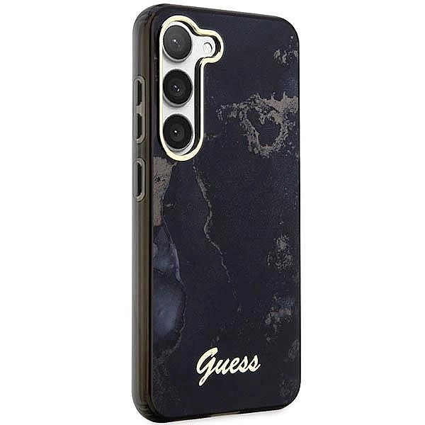 Etui Guess Golden Marble Collection S23+ - czarne