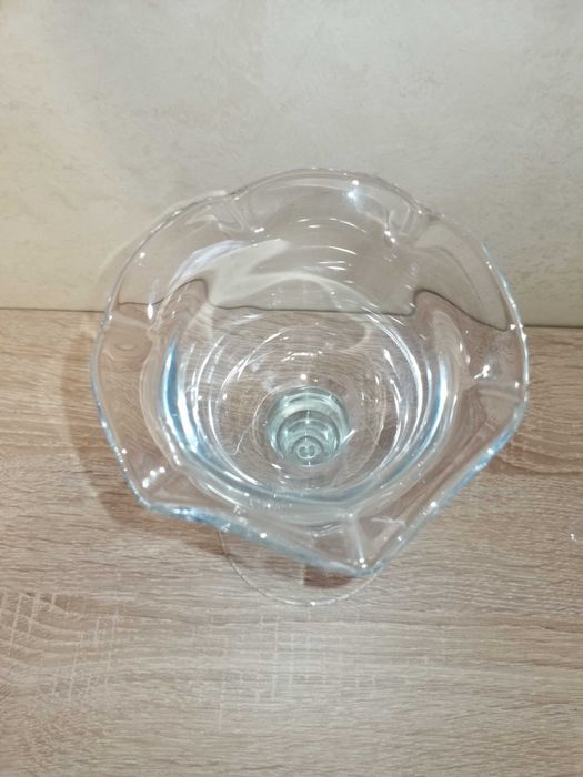 Szklana ozdoba – świeczka / dekor KROSNO, nowe, produkt polski