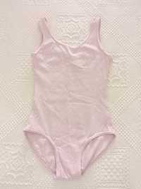 Maillot rosa para ballet e acessórios