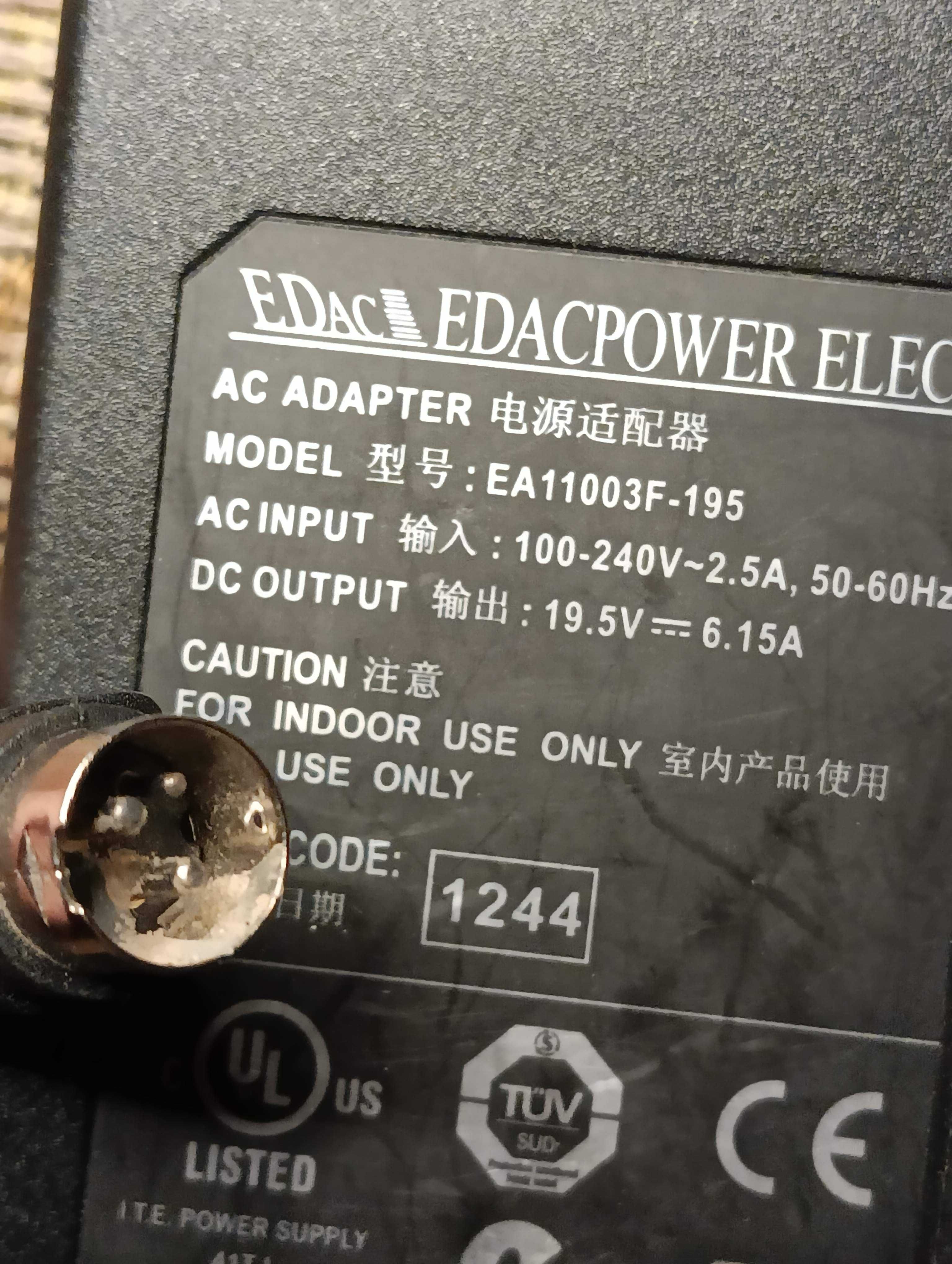 Блок живлення питания 19.5V 6.15A EDAC EA11003F-195