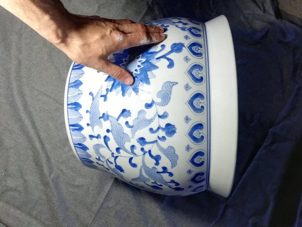 Grande vaso cerâmico oriental