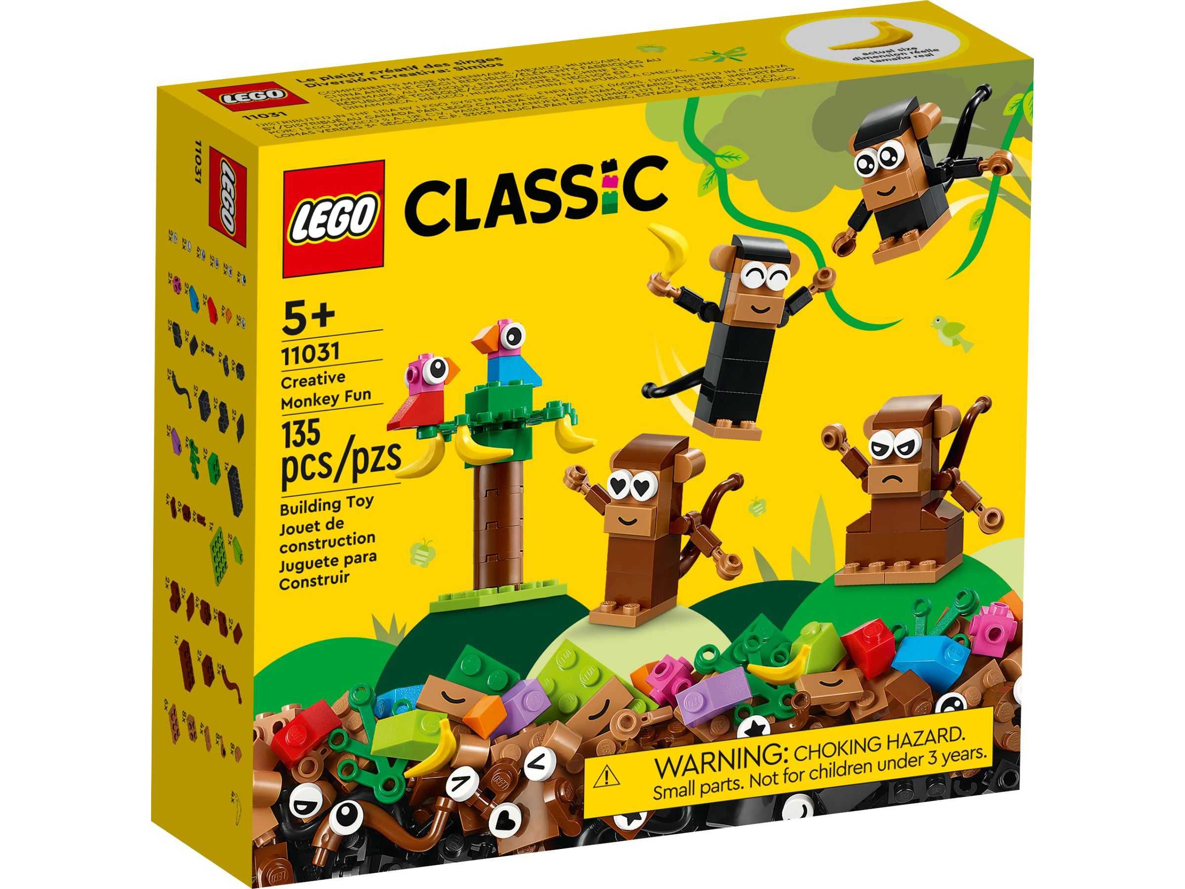 LEGO 11031 Classic - Kreatywna małpia zabawa