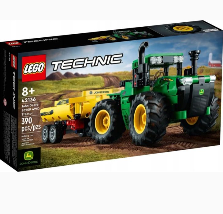Nowe LEGO Nowe LEGO 42136 Technic  traktor JOHN DEERE 9620R 4WD