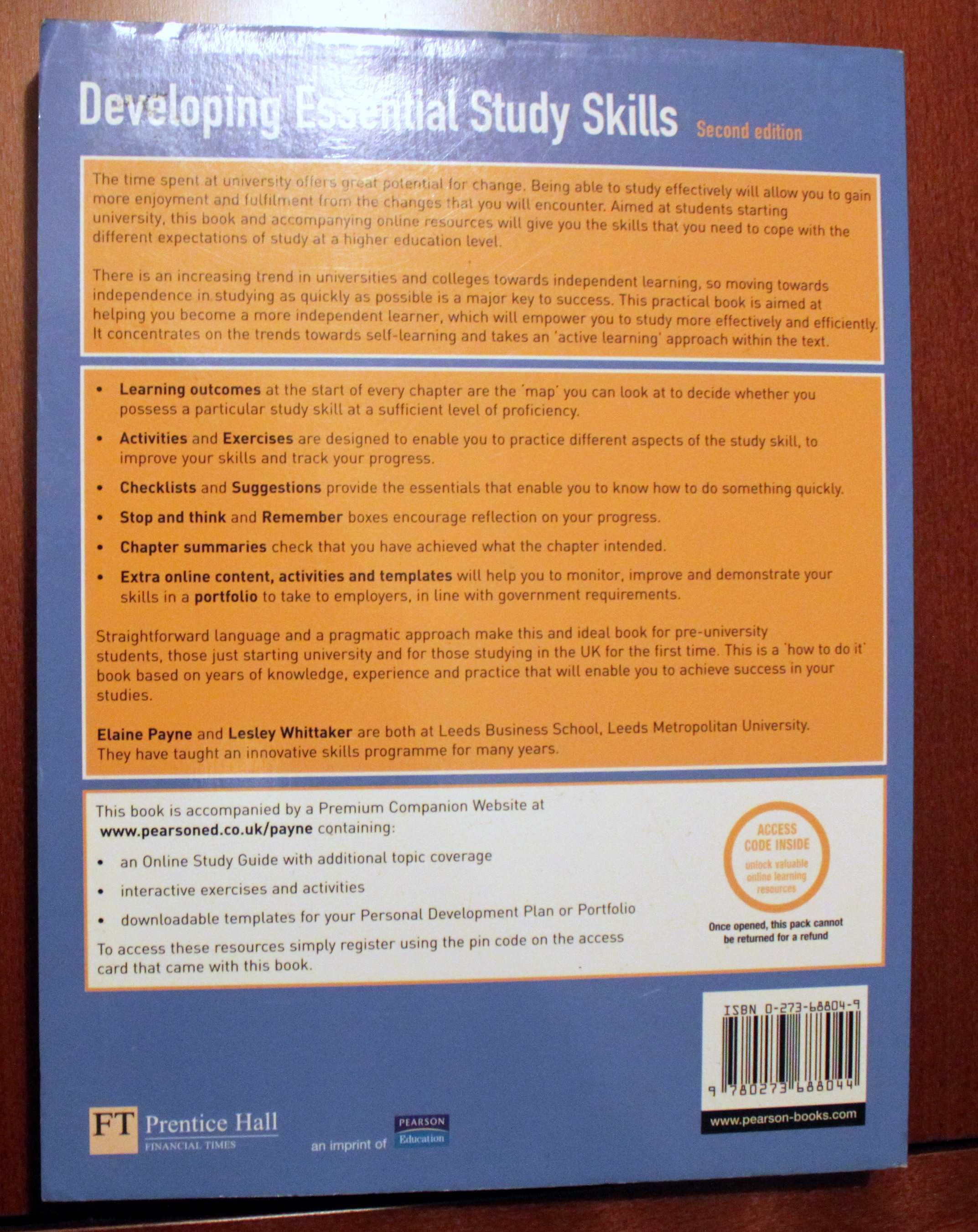 Developing Essential Study Skills - 2nd Ed. Payne Whittaker